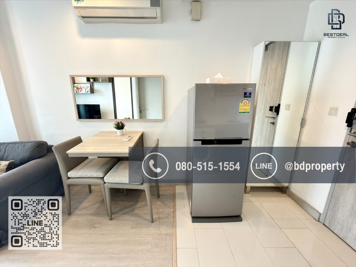 รูป Bestdeal ขายด่วน 1Bedroom ห้องสวย เฟอร์ครบ ขายเพียง 4.39 ล้านเท่านั้น ซื้ออยู่เองหรือลงทุนคุ้มมากใกล้MRT และ เซ็นทรัลพระราม 9 เพียง 80 ม. - รูปที่ 7/13