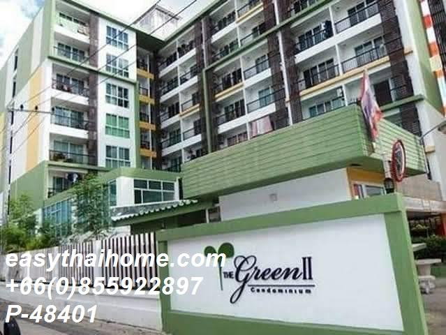 รูป P-48401 วิวสระว่ายน้ำ! 2 ห้องนอน The Green 2 สุขุมวิท 101 ใกล้ BTS ปุณณวิถี 13,000 บาท | Line Id: @easythaihome | 085-592-2897 - รูปที่ 10/10