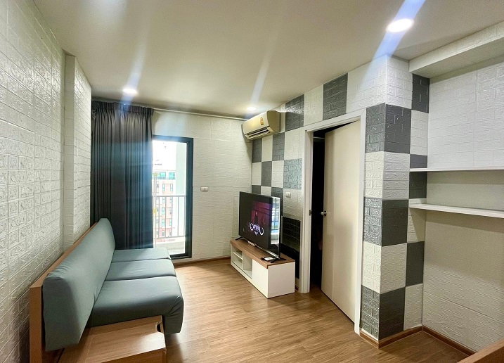 รูป คอนโด Proud 3 แจ้งวัฒนะ ชั้น 8 แบบ 1 ห้องนอน ใหญ่ 35 ตรม. มีเครื่องซักผ้า ของครบ เพียง 9,500 บาท - รูปที่ 6/12