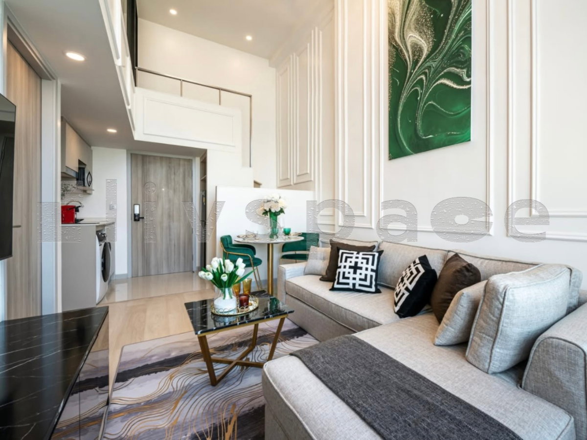 รูป ▚ LH187ツให้เช่า: Knightsbridge Prime Sathorn 2BR (Duo Space) 44ตรม. 36K🏙️✨ ห้องสวยมาก! เพดานสูง โปร่งโล่ง แต่งครบ พร้อมห้องทำงานส่วนตัว - รูปที่ 8/13