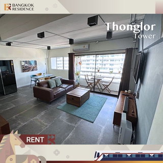 รูปภาพ  Condo for Rent 📍 Thonglor Tower Near BTS Thonglo, 40K, 2 Bed, Loft Style, Spacious Living Area❤️ 