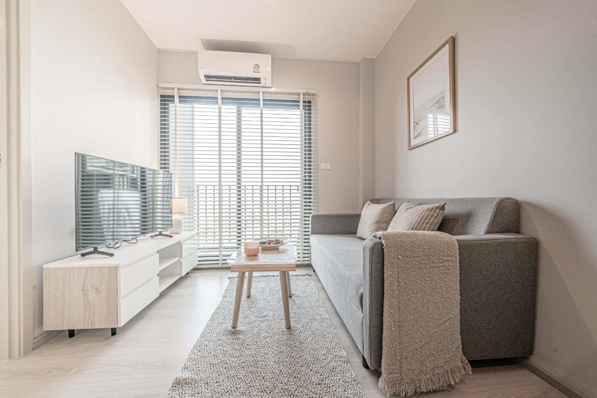 รูป ให้เช่า 🌟NUE Noble Srinakarin Lasalle🌟 1 ห้องนอน ขนาด 26.60 ตรม ใกล้ MRT สายสีเหลือง 🚆 - รูปที่ 1/8