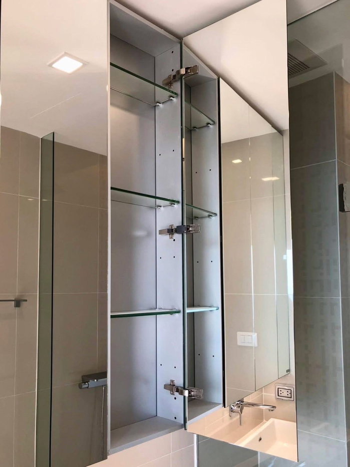 รูป S1 ให้เช่าคอนโด The Saint Residences (เดอะ เซนต์ เรสิเดนเซส)พร้อมเข้าอยู่ ใกล้ MRT & BTS วิวสวน ทำเลดี ห้องรีโนเวทใหม่  - รูปที่ 12/16