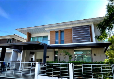 Houses for rent : 2-story detached house for rent in Perfect Place Rattanathibet - Thaima Station. Beautiful and ready to move in. Interested? Add Line: @841qqlnr 