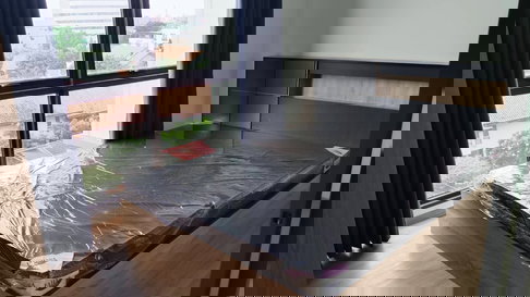 CYBIQ Ramkhamhaeng 24, brand new room, 13,500 THB/month (1 year) | 15,600 THB (6 months). Pets allowed 🐶✨