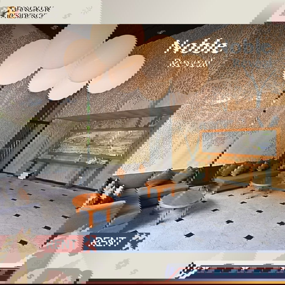 รูป คอนโดให้เช่า 💫 Noble Reveal ใกล้ BTS เอกมัย 86 sqm 2 ห้องนอน ตกแต่งสวย 🌷  - รูปที่ 1/6