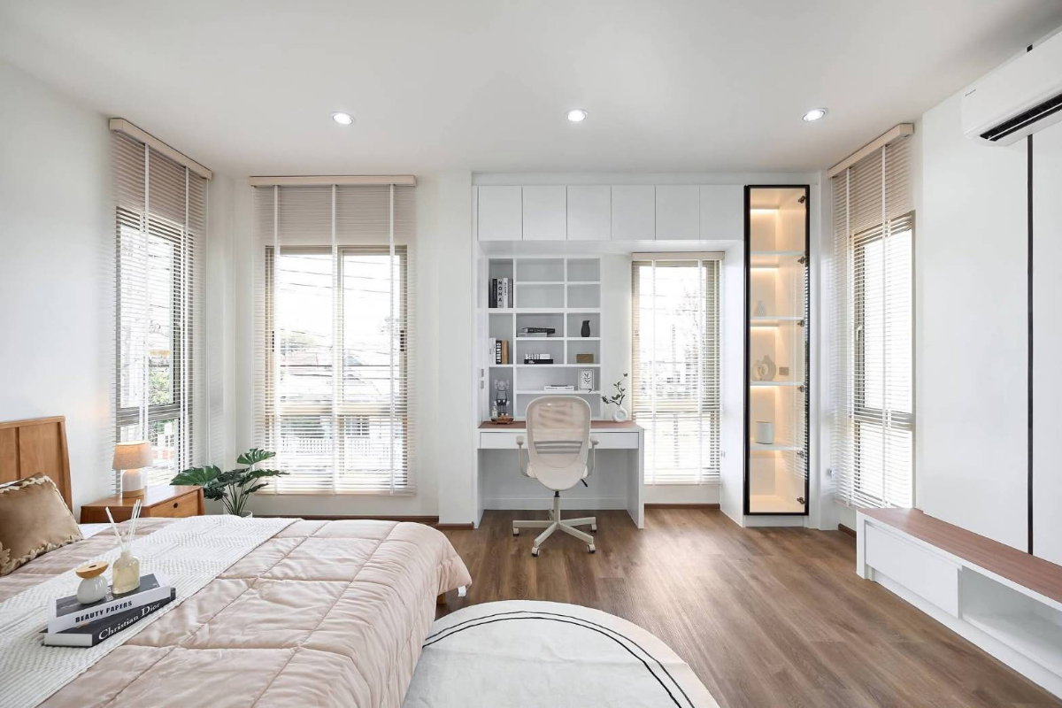 รูป ขายบ้าน Pool Villa สไตล์โมเดิร์น แม่เหียะ-เชียงใหม่  ใกล้สนามบินเชียงใหม่และ Central Airport (HA392) T.0946511456 - รูปที่ 10/18