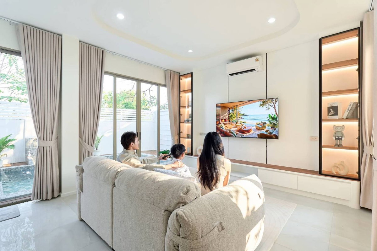 รูป ขายบ้าน Pool Villa สไตล์โมเดิร์น แม่เหียะ-เชียงใหม่  ใกล้สนามบินเชียงใหม่และ Central Airport (HA392) T.0946511456 - รูปที่ 4/18