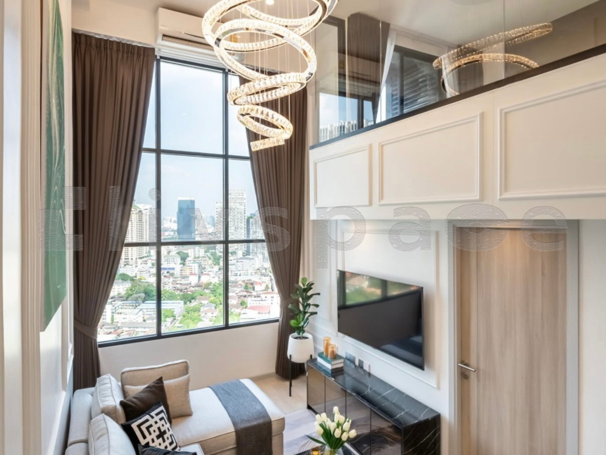 รูป ▚ LH187ツให้เช่า: Knightsbridge Prime Sathorn 2BR (Duo Space) 44ตรม. 36K🏙️✨ ห้องสวยมาก! เพดานสูง โปร่งโล่ง แต่งครบ พร้อมห้องทำงานส่วนตัว - รูปที่ 5/13
