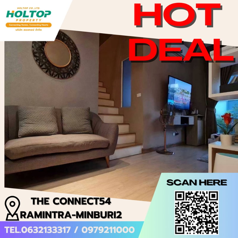 บ้านเดี่ยวให้เช่า : #E141 (รหัสเดิมS5587)  🎉 230369 The Connect54 Ramintra-Minburi2