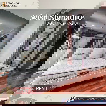  คอนโดให้เช่า ⭐ Wish Signature Midtown Siam ใกล้ BTS ราชเทวี 1 นอน 36.21 sq.m. 23K 🎯 ห้องสวย เฟอร์ครบ พร้อมอยู่ 