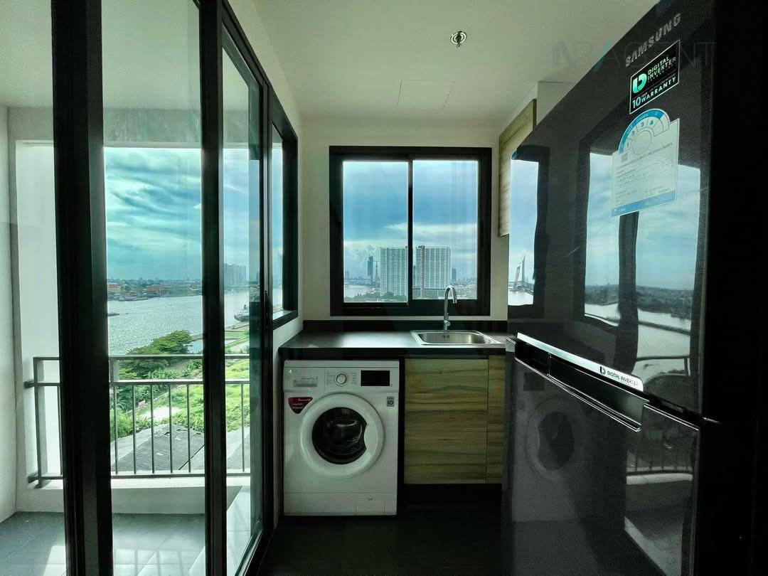 รูป ให้เช่าคอนโด ยู ดีไลท์ เรสซิเดนซ์ ริเวอร์ฟรอนท์ พระราม 3 อาคาร 1 ชั้น 14 1 ห้องนอน ขนาด 34.00 ตรม ใกล้ Bangkok Square - รูปที่ 7/8