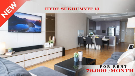 รูปภาพ 🍀🍀 Exclusive Unit ❤️🔥 📌 For Rent: Hyde Sukhumvit 13 🚆 Near BTS Nana ✨(Line: @rent 2022) Ready to move in ✨ Property Code: A02620