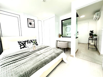 ขายคอนโด : ขายด่วน คอนโดแนวรถไฟฟ้า ใกล้ BTS บางจาก เฟอร์ครบ เข้าอยู่ได้เลย 