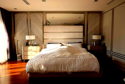 เช่าทาวน์โฮม สวนเบญจกิติ : LTH6027 – Townhome FOR RENT in Phrom Phong 4 beds 5 baths size 425 Sq.M. Nearby BTS Phrom Phong station ONLY 250k/Month