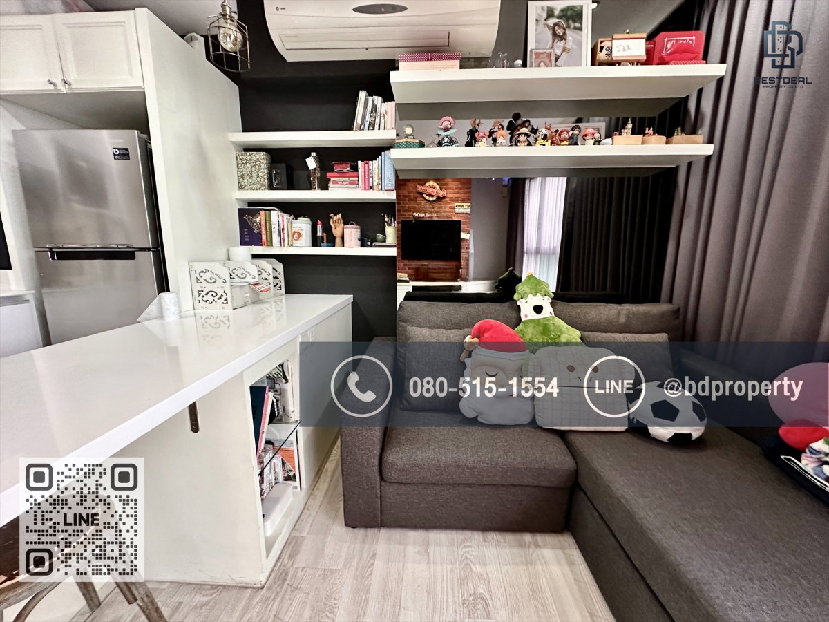 รูป Bestdeal ขายด่วน Duplex 1 Bed พิเศษ 5.19 ล้านเท่านั้น ห้องสวยเฟอร์นิเจอร์และเครื่องใช้ไฟฟ้าครบ "IDEO MOBI RAMA 9” ใกล้MRT และ เซ็นทรัลพระราม 9  - รูปที่ 7/12
