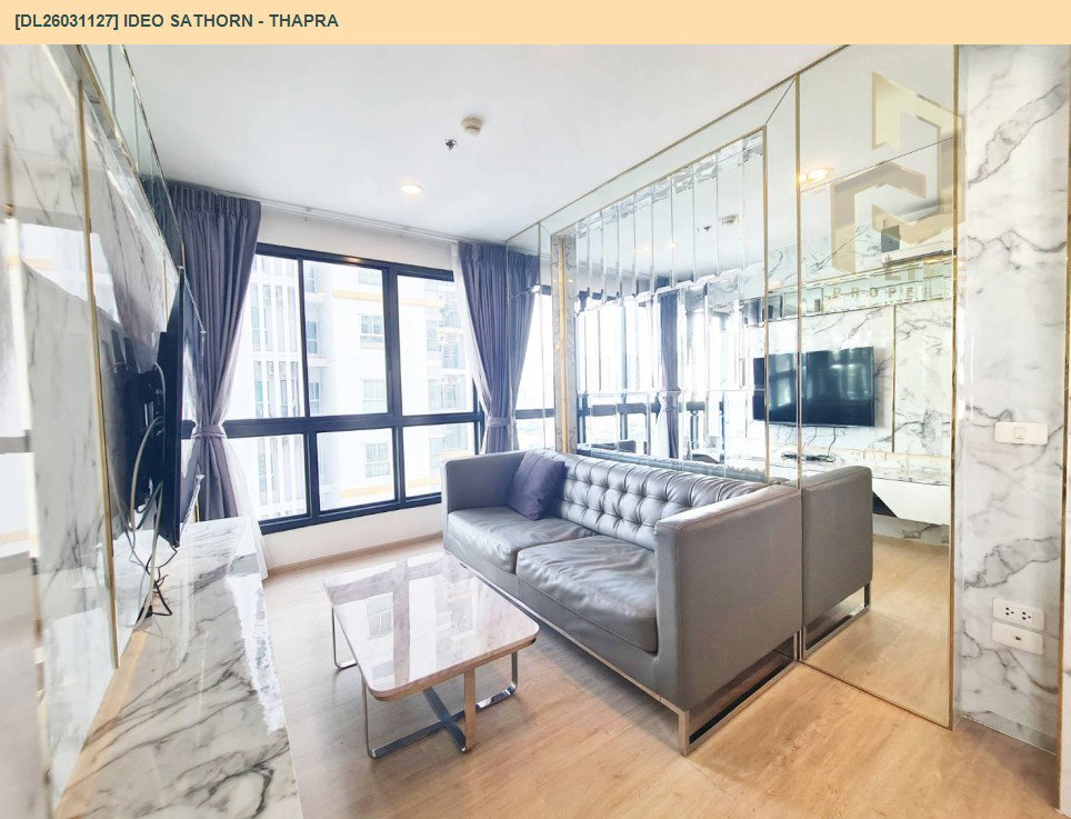 รูป DL26031127 ให้เช่าคอนโด ไอดีโอ สาทร - ท่าพระ (IDEO Sathorn - Thapra) ใกล้ BTS โพธิ์นิมิตร พร้อมเข้าอยู่ โทรด่วน 0842740999 LineID @523dslwi - รูปที่ 3/11