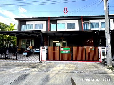 ทาวน์โฮม พระสมุทรเจดีย์ สมุทรปราการ : ทาวน์เฮ้าส์ สำหรับขาย บ้านพฤกษา 128 สุขสวัสดิ์-ประชาอุทิศ ในคลองบางปลากด พระสมุทรเจดีย์ สมุทรปราการ