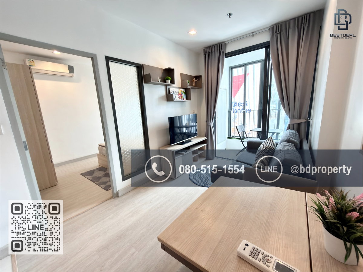 รูป Bestdeal ขายด่วน 1Bedroom ห้องสวย เฟอร์ครบ ขายเพียง 4.39 ล้านเท่านั้น ซื้ออยู่เองหรือลงทุนคุ้มมากใกล้MRT และ เซ็นทรัลพระราม 9 เพียง 80 ม. - รูปที่ 2/13