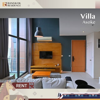 รูปภาพ  Condo for rent ⚡️ Villa Asoke ใกล้ MRT เพชรบุรี 1 นอน 80 sqm. 45k ห้องสวยพร้อมเช่า 💙 