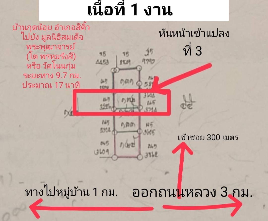 รูป ขายด่วน! ที่ดินเปล่า 1 งาน บ.กุดน้อย อ.สีคิ้ว จ.นครราชสีมา - รูปที่ 2/7