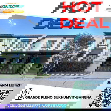 #R9707 🎉 230369 House for Rent: Grande Pleno Sukhumvit-Bangna