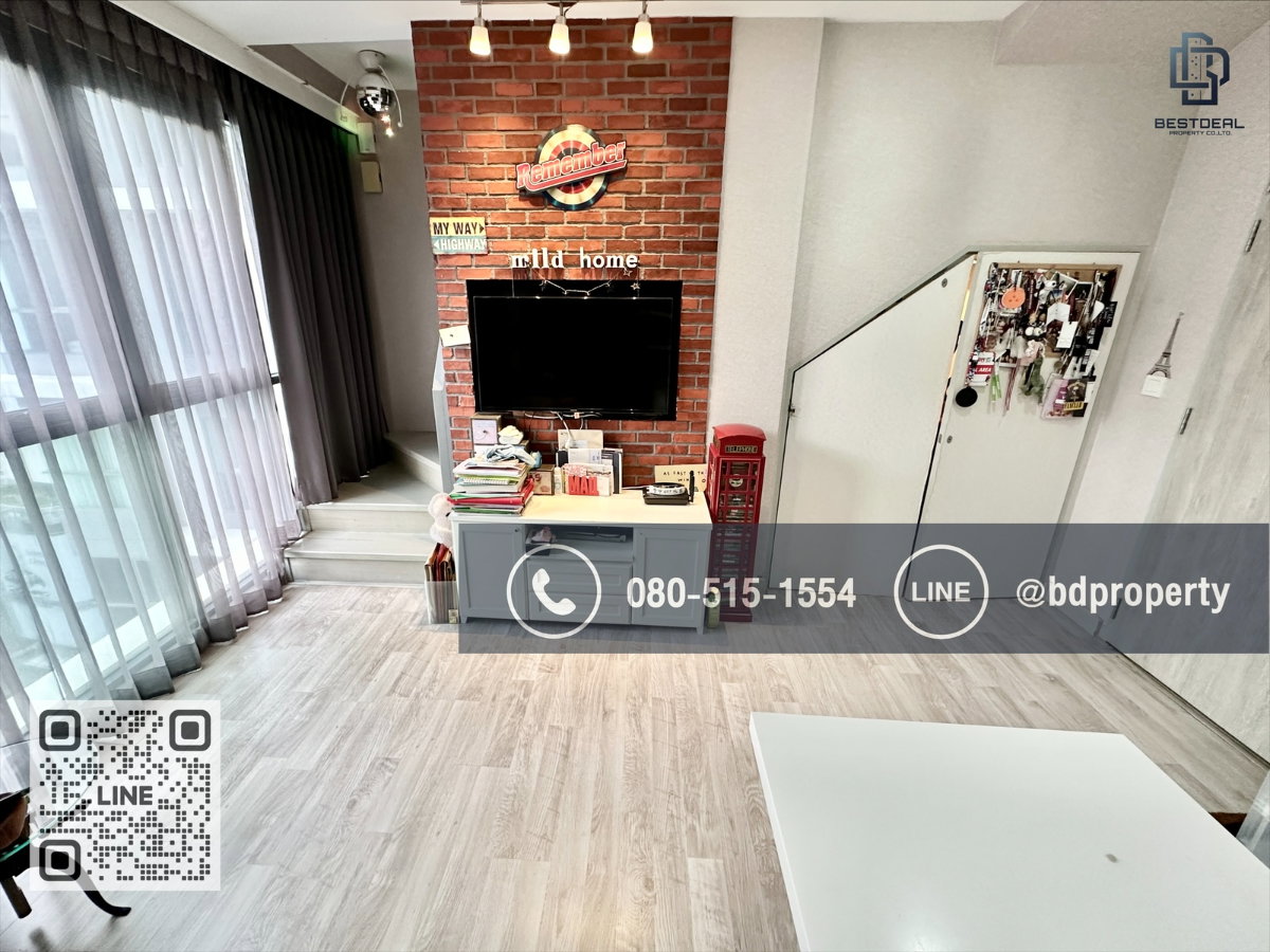Bestdeal ขายด่วน Duplex 1 Bed ราคาพิเศษ 5 ล้านเท่านั้น ห้องสวยเฟอร์นิเจอร์และเครื่องใช้ไฟฟ้าครบ "IDEO MOBI RAMA 9” ใกล้MRT และ เซ็นทรัลพระราม 9