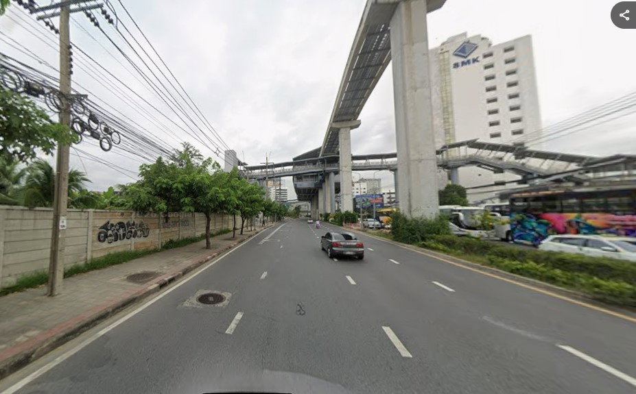 รูป ขายที่ดินเปล่า ใกล้รถไฟฟ้าสายสีเหลือง สถานีศรีกีฑา ทำเลดี ราคาถูก  - รูปที่ 1/4