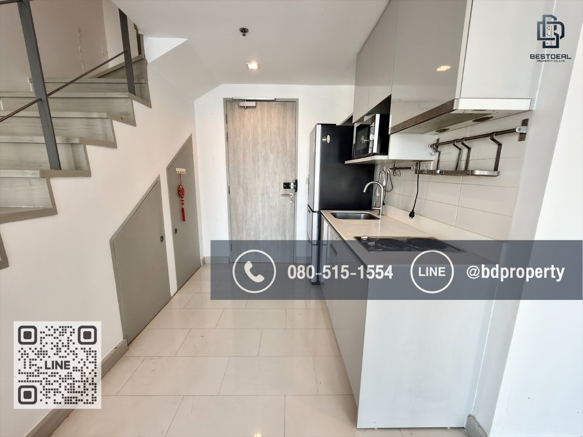 รูป estdeal ให้เช่า Duplex 2 Bed  ราคา 26,000 เดือนเท่านั้น ห้องสวย Fully Furnished พร้อมเข้าอยู่ใกล้MRT และ เซ็นทรัลพระราม 9 เพียง 80 ม. - รูปที่ 11/16