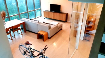 คอนโดให้เช่า : LTH6425 – The Room Sukhumvit 21 FOR RENT 2 beds 3 baths Size 125 Sq.M. Near MRT Sukhumvit station ONLY 73k/month