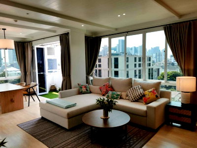 คอนโดให้เช่า : LTHC6371 – Condo in Thonglor FOR RENT 2 beds 2 baths size 124 Sq.M. Near BTS Thonglor Station ONLY 90k/month