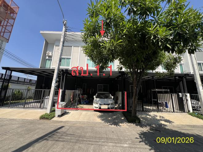 รูป ทาวน์เฮ้าส์ สำหรับขาย ฟลอรา ติวานนท์ ตลาดขวัญ เมืองนนทบุรี นนทบุรี - รูปที่ 1/14