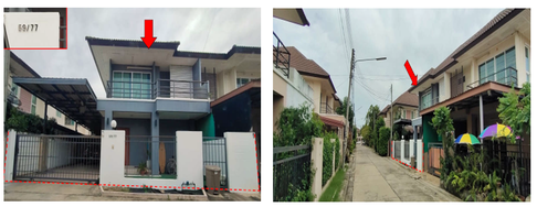 บ้านแฝด เนื้อที่ทั้งหมด 162.4 ตารางเมตร 59/77 หมู่บ้านตะวันฉาย ตำบลปากแรต อำเภอบ้านโป่ง ราชบุรี ราคา 2,450,000 บาท