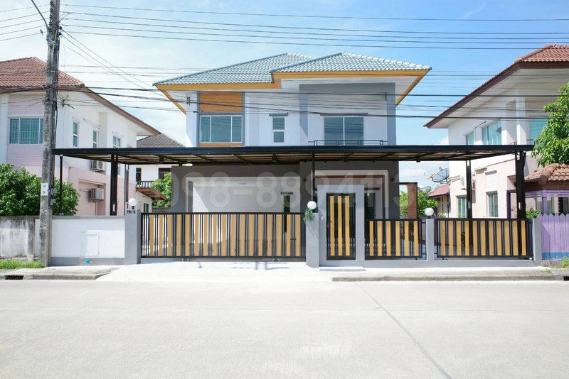 รูป ขายบ้านเดี่ยว 2 ชั้น ม.เปี่ยมภิรมย์ เนื้อที่ 68.7 ตรว 4นอน 3น้ำ บิ้วอินมือสอง ต่อเติมครัวลงเข็ม อยู่เส้นเมน หลังบ้านโล่ง - รูปที่ 1/8