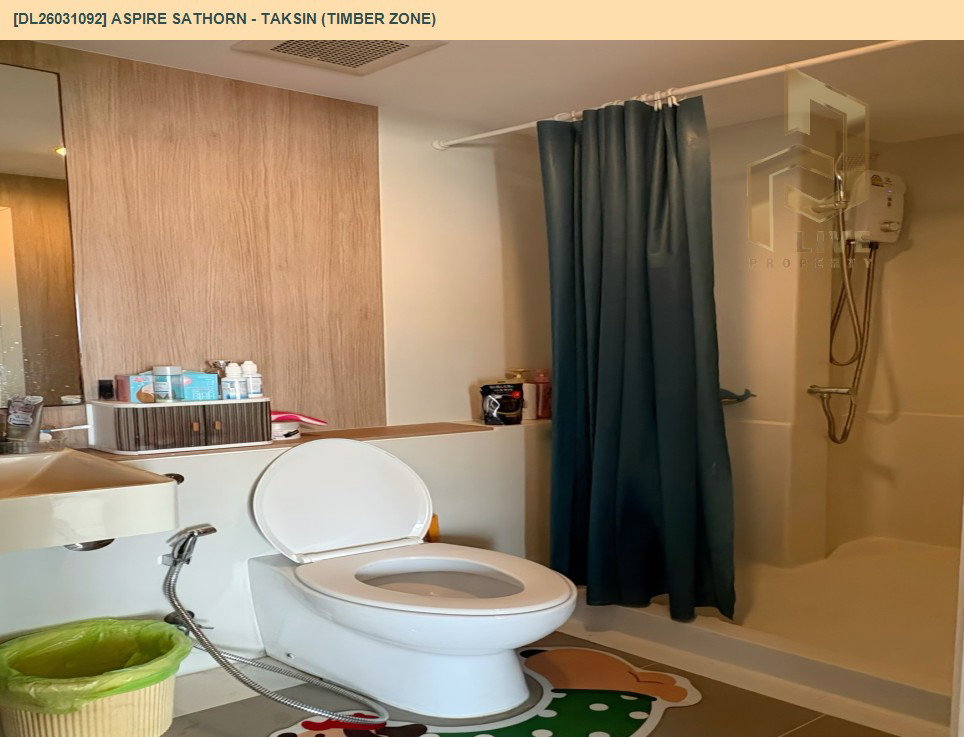 รูป DL26031092 ให้เช่าคอนโด แอสปาย สาทร - ตากสิน (ทิมเบอร์ โซน) (Aspire Sathorn - Taksin (Timber Zone)) ใกล้ BTS วุฒากาศ พร้อมเข้าอยู่ โทรด่วน 0653619502 LineID @897iyzll - รูปที่ 6/6