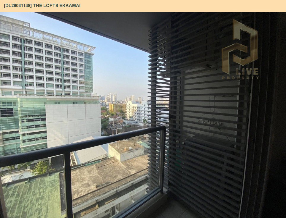 รูป DL26031148 ให้เช่าคอนโด เดอะ ล็อฟท์ เอกมัย (The Lofts Ekkamai) ใกล้ BTS เอกมัย พร้อมเข้าอยู่ โทรด่วน 0614453194 LineID @162cjixi - รูปที่ 8/9