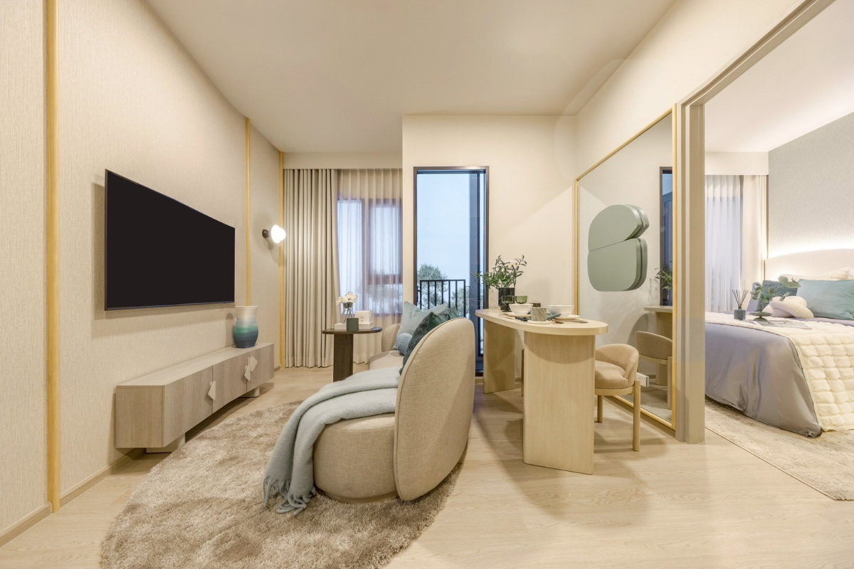 รูป A 69-021   คอนโด COBE Ratchada – Rama 9 (โค้บบ์ รัชดา-พระราม 9)ห้องสวย ใหม่ ติด MRT ศูนย์วัฒนธรรม ✨ - รูปที่ 6/13