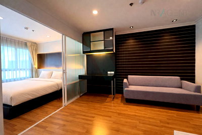 Condos for rent : 🚩 For Rent Condo LUMPINI PLACE RAMA IX - RATCHADA Building D, Floor 24,1 bed room, Room size 34 sqm