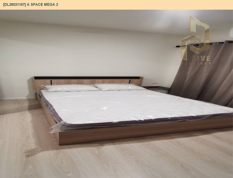 รูป DL26031167 ให้เช่าคอนโด เอ สเปซ เมกา 2 (A Space Mega 2) ใกล้ - พร้อมเข้าอยู่ โทรด่วน 0842740999 LineID @523dslwi - รูปที่ 4/5