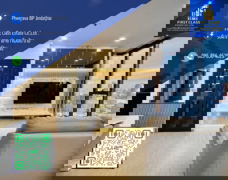 🌟ให้เช่า คอนโด one 9 five ตึกA ชั้น28  1 Bedroom Deluxe ขนาด 40.5 ตร.ม. วิวสวยมาก ติด MRT พระราม 9 คอนโดใหม่ เฟอร์นิเจอร์ครบ พร้อมย้ายเข้าอยู่🌟