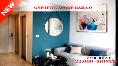 Condos for rent : 🍀🍀 Cozy Room 🍀 📌 For Rent: One 9 Five Asoke–Rama 9 🚇 Near MRT Rama 9(Line: @rent2022) ✨ Ready to move in ✨  Property Code: A08114