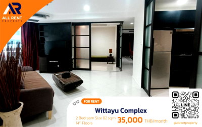 Condos for rent Wattana Wittaya Academy : ✨Beautiful room, good price! Wittayu Complex, condo in the heart of Ploenchit, 2 bedrooms, budget 35K