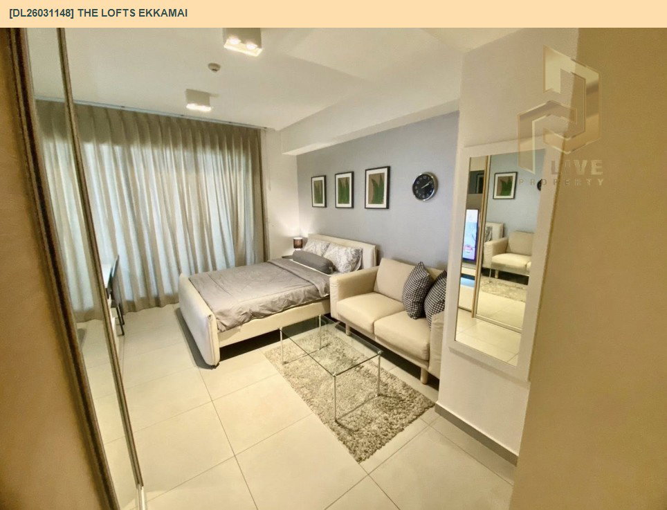 รูป DL26031148 ให้เช่าคอนโด เดอะ ล็อฟท์ เอกมัย (The Lofts Ekkamai) ใกล้ BTS เอกมัย พร้อมเข้าอยู่ โทรด่วน 0614453194 LineID @162cjixi - รูปที่ 3/9