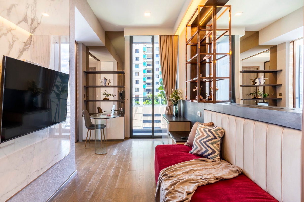 รูป SK094/ให้เช่าคอนโด Celes Asoke ทำเลใจกลางอโศก ใกล้ทั้ง BTS และ MRT - รูปที่ 3/10
