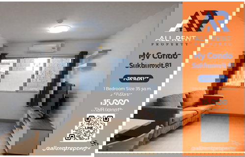 รูปภาพ 🔥 ใกล้ BTS อ่อนนุช! ห้องใหญ่ 35 ตร.ม. ที่ My Condo Sukhumvit 81 ในงบเพียง 15,000 บาท ห้องสวย โมเดิร์นสุดๆ