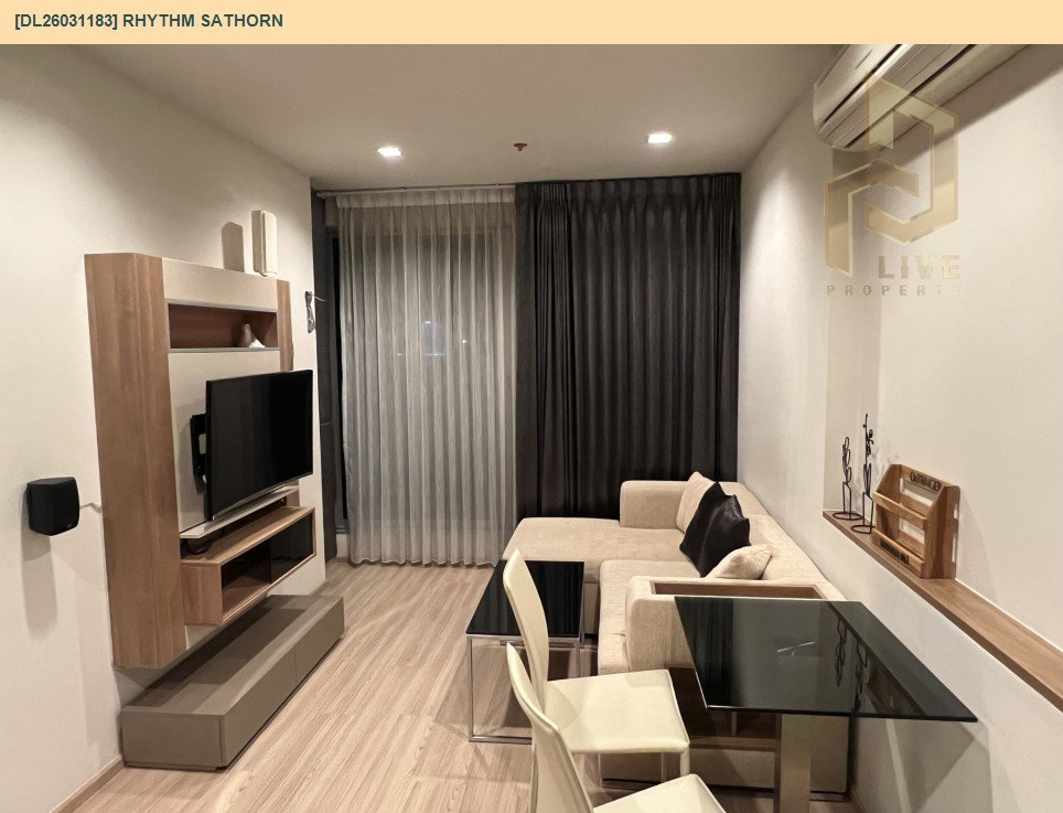 รูป DL26031183 ให้เช่าคอนโด ริธึ่ม สาทร (Rhythm Sathorn) ใกล้ BTS สะพานตากสิน พร้อมเข้าอยู่ โทรด่วน 0653619502 LineID @897iyzll - รูปที่ 2/5