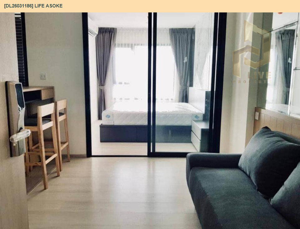 รูป DL26031186 ให้เช่าคอนโด ไลฟ์ อโศก (Life Asoke) ใกล้ MRT เพชรบุรี พร้อมเข้าอยู่ โทรด่วน 0614453194 LineID @162cjixi - รูปที่ 3/6