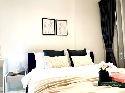 คอนโดให้เช่า : AS1935 ให้เช่าคอนโด iCondo Green Space เสรีไทย ห้องสวย พร้อมเครื่องใช้ไฟฟ้าเฟอร์นิเจอร์ครบ