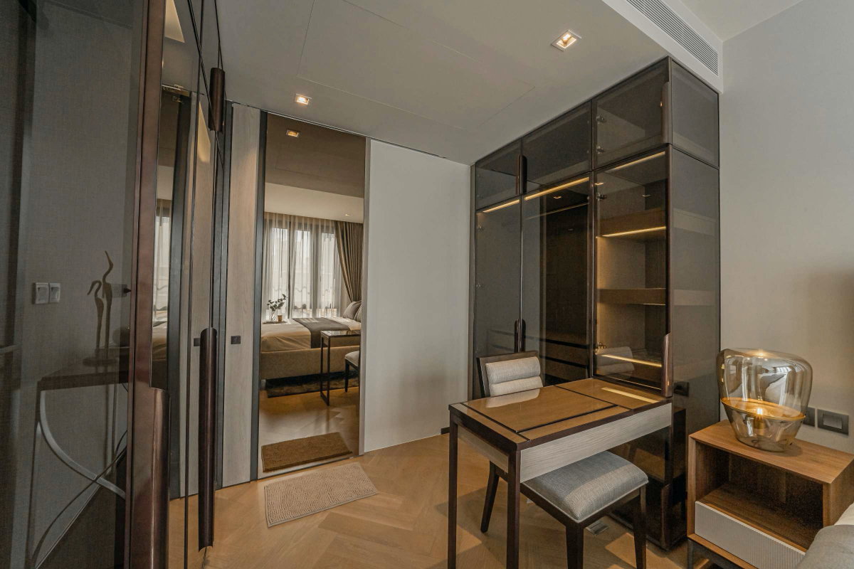 รูป ให้เช่า ✨Reserve Sukhumvit 61 ✨คอนโดหรู low rise 1 ห้องนอน ขนาด 48 ตรม  เฟอร์นิเจอร์ครบ ใกล้ BTS เอกมัยและทองหล่อ🚅 - รูปที่ 7/12