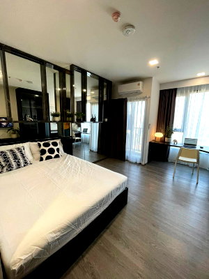 Condos for rent Thammasat University, Rangsit Campus : 🏙️ [Rare Corner Unit] Modiz Avantgarde | High Floor (23rd) | Facing North & East | Free Cleaning Every 6 Months! ✨